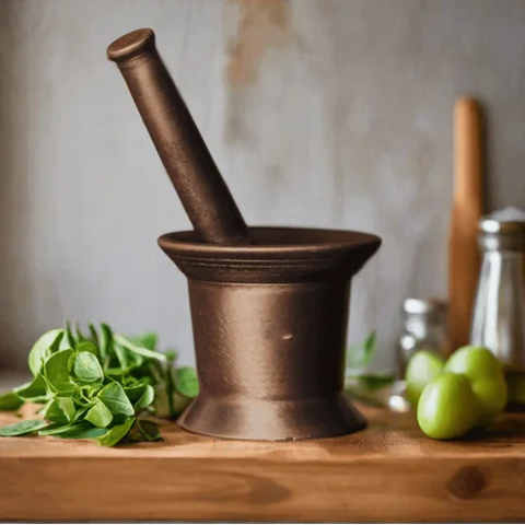 Cast Iron Mortar and Pestle-0