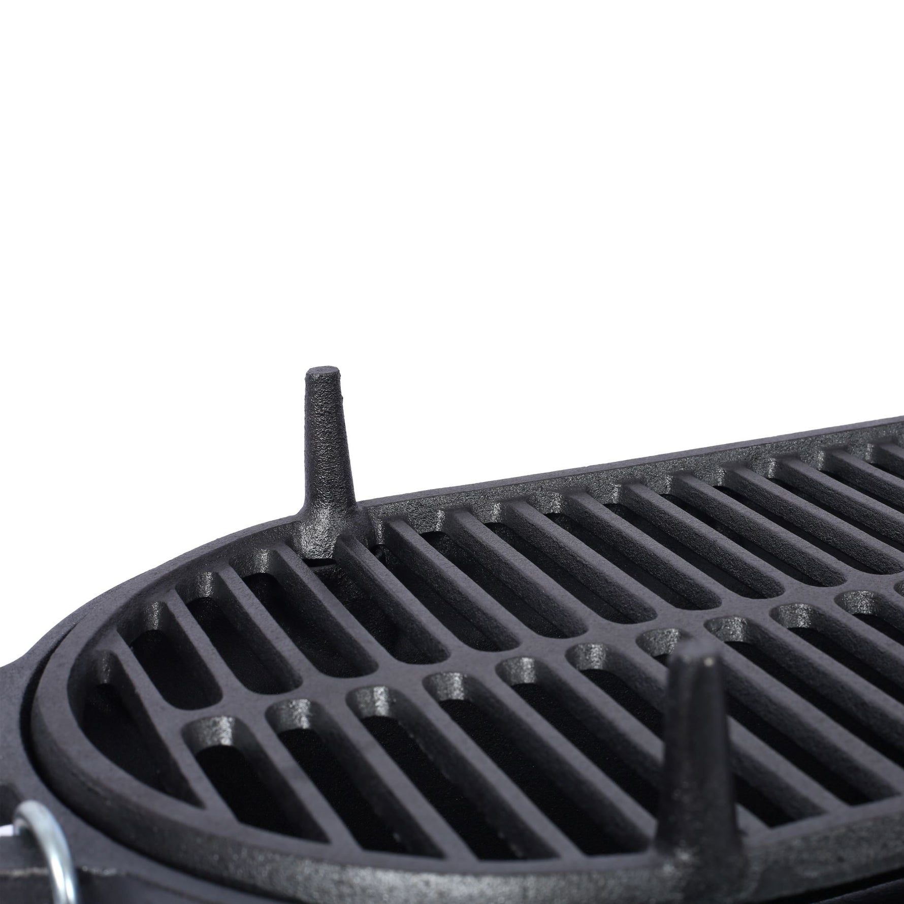 Outdoor Oval Cast Iron Grill, Portable Charcoal Grill, and Desktop Cast Iron Frying Pan