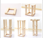 Log Construction Wooden Puzzle Assembling Building Block Toy