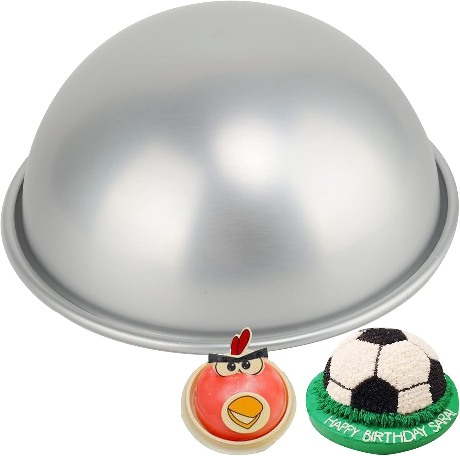 8Inch Dome Cake Pan Hemisphere Cake Pan Sport Ball Baking Mold, Half Sphere, DIY Birthday Cakes