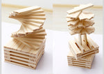 Log Construction Wooden Puzzle Assembling Building Block Toy