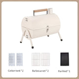 Portable Cast Iron BBQ Grill Charcoal Stove