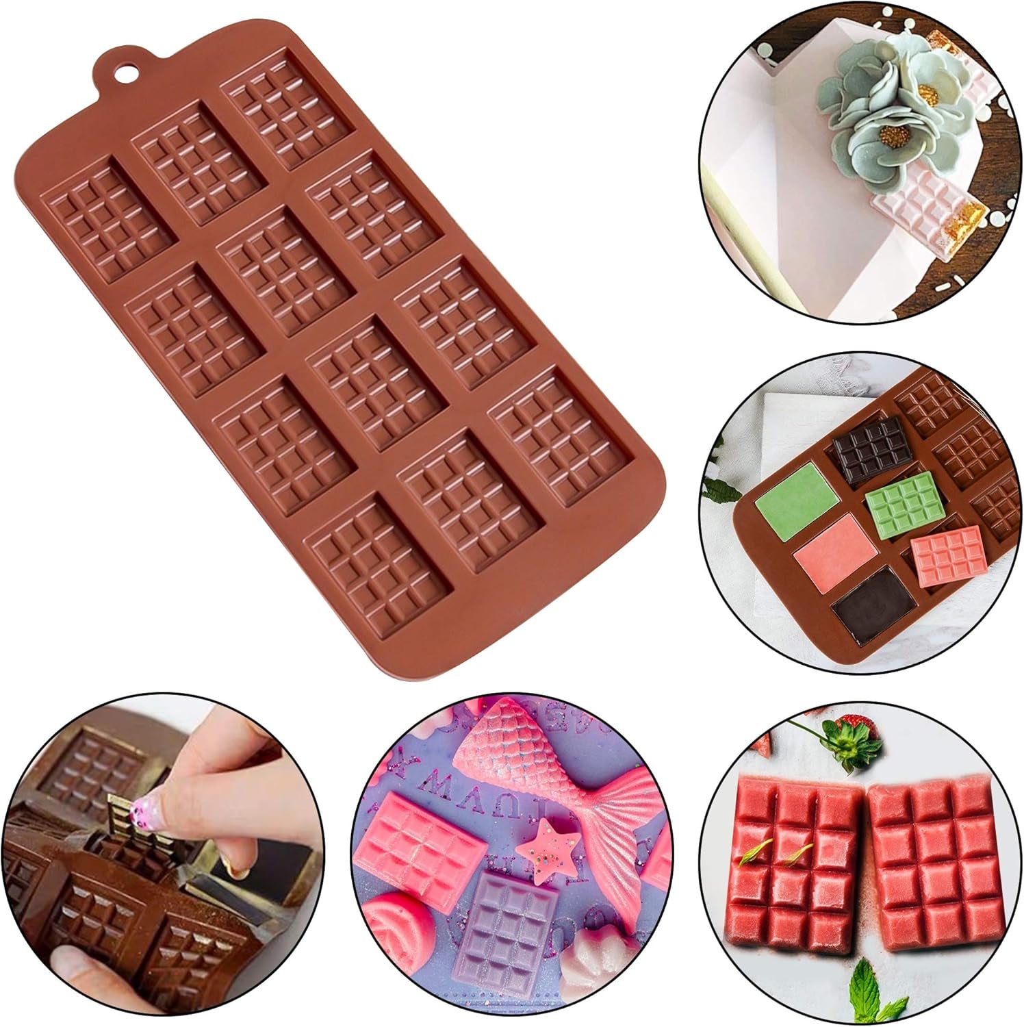 Silicone Heart Molds Set, 8 Cavities Heart Cake Mold, Popsicle Molds with 50 Sticks, Letter and Number Chocolate Molds, 6 Holes Semi Sphere Molds for Baking Valentines Day Decor Gifts, Purple