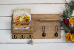 Home Entry Organizer, Coat Rack, Key Hook and Mail Holder