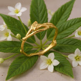 Solid Gold Jasmine Ring – Minimalist Gold Band | Eco Friendly Jewelry