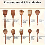 Teak Wood Cookware Set (10pcs)