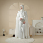 Luxury Wedding Abaya 3-Piece Bridal Abaya Set (MOA044)