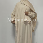 Hijab Attached Hooded Abaya With Pockets (MA0011)