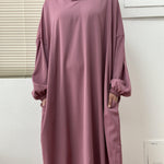 Hijab Attached Hooded Abaya With Pockets (MA0011)