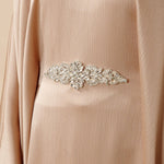 Modest Kaftan for Special Occasions: Batwing Abaya With Rhinestone Waist (MA135)