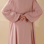 Candy Color Pleated Abaya | Must-have Essential Basic Dress (MA142)