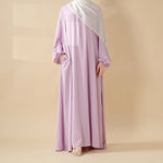 Candy Color Pleated Abaya | Must-have Essential Basic Dress (MA142)