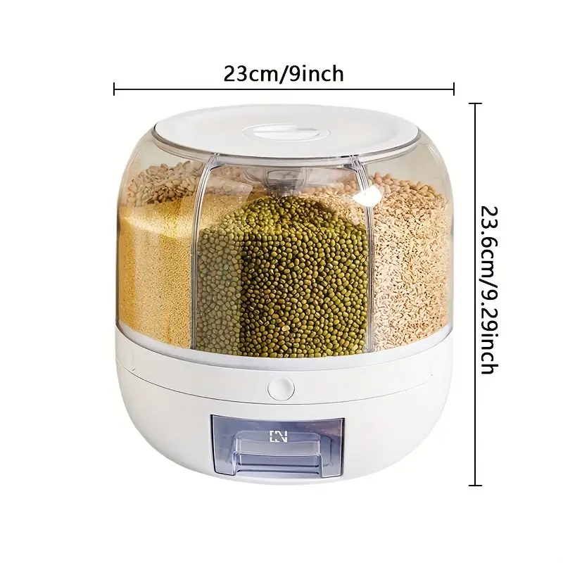 Rice Bucket Organizer Grain Storage Box
