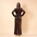 Shimmer Velvet Ruched Mermaid Gown(MA358)