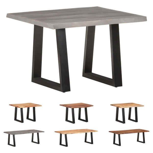 vidaXL Coffee Table with Live Edges Living Room Furniture Solid Wood Acacia-4