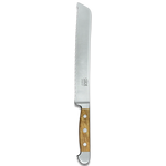 ALPHA OLIVE | Bread Knife 8" Blade | Hand Forged / Olive wood handle-3